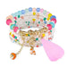 Bohemian Bracelet Set – Stackable Beaded Bangles with Crystals & Pearls for Everyday Wear - Samanta Factory