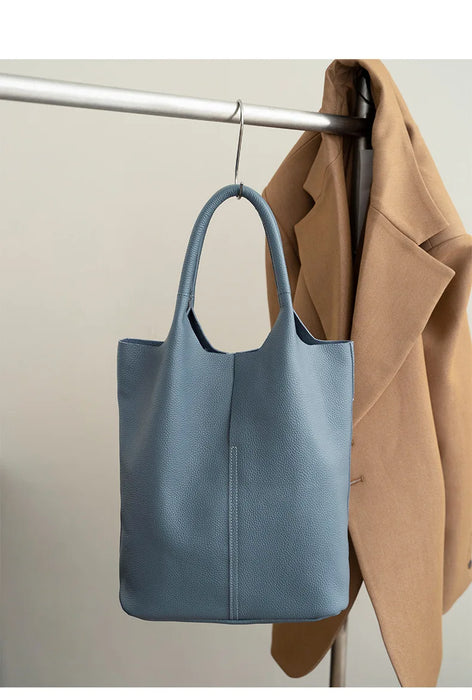 Bucket Bag – Soft Versatile Leather Shoulder Handbag for Women - Samanta Factory