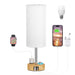 Bedside Table Lamp – Dimmable Lighting with USB-A & USB-C Charging Ports - Samanta Factory