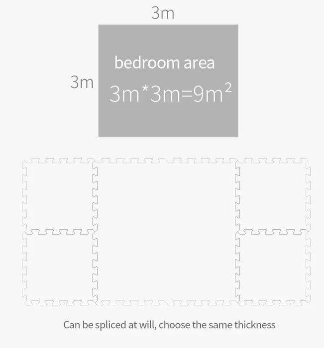 Foam Play Mat for Babies – BPA-Free, Thick Non-Toxic Puzzle Mat for Floor Protection & Playroom Use - Samanta Factory
