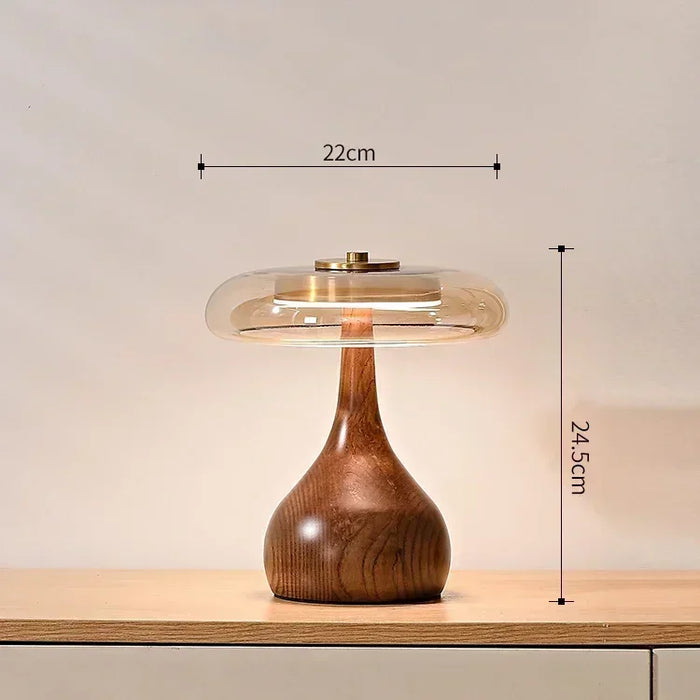 French Retro Floor Lamp – Luxury LED Table & Bedside Lighting with Clear Glass Shade