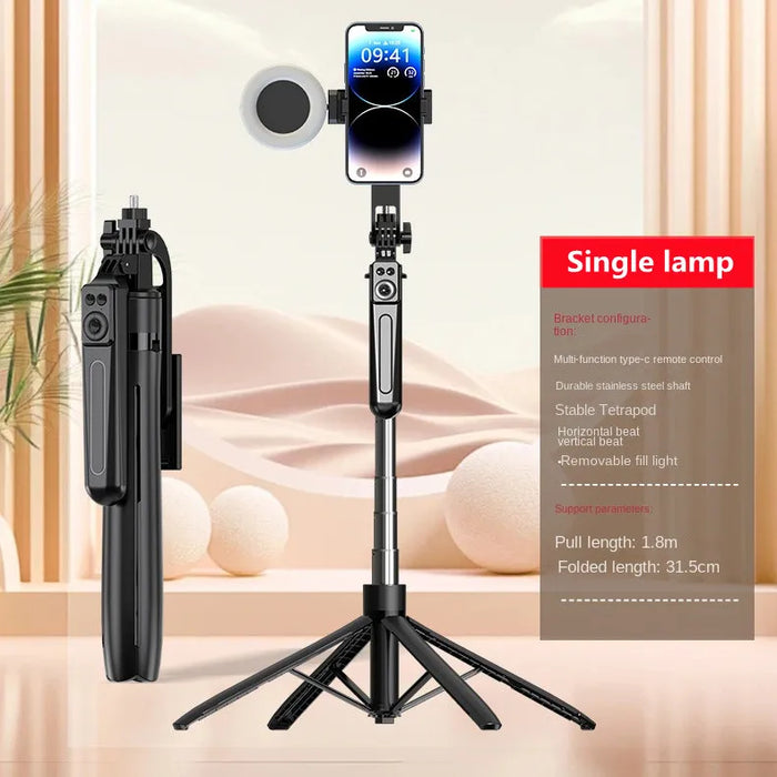 Bluetooth Selfie Stick Tripod – Lightweight 180cm Extendable with Remote for iOS & Android - Samanta Factory