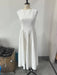 A-line Strap Long Dress – Square Neck & Backless Design - Samanta Factory