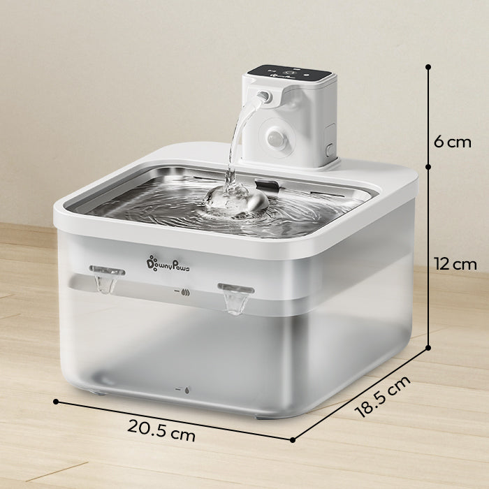 Wireless Cat Water Fountain – Battery-Operated with Motion Sensor & 5-Level Filtration - Samanta Factory