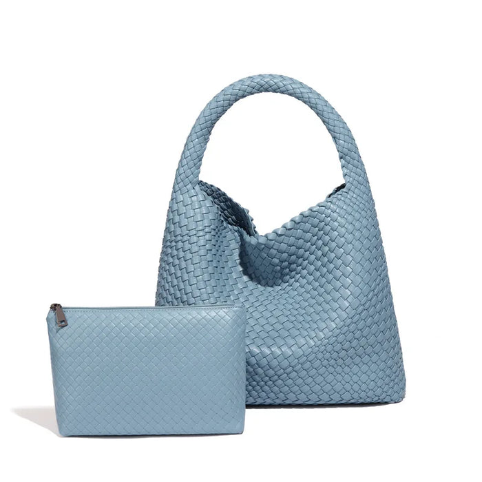 Stylish Split Leather Bucket Shoulder Bag – Versatile Women’s Handbag for Work & Casual Outings - Samanta Factory
