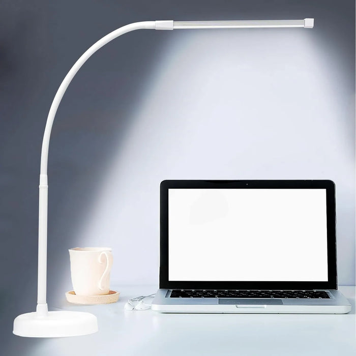 Adjustable LED Desk Lamp – 360° Flexible Gooseneck with 30 Lighting Modes