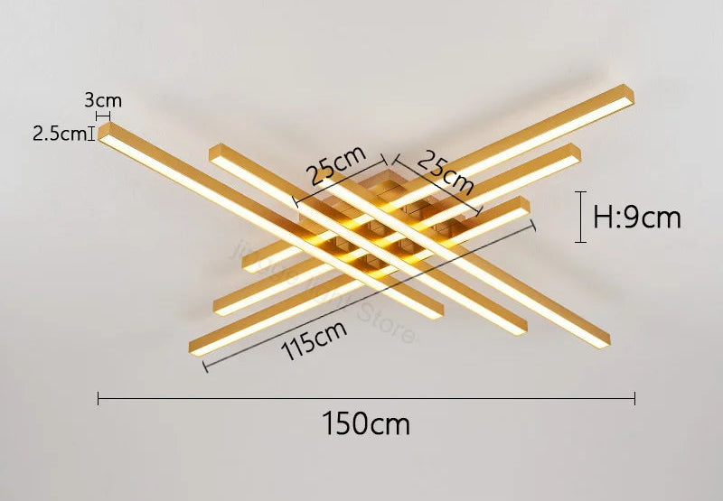 Ceiling Light – Modern Nordic Iron & Acrylic Design with LED Illumination