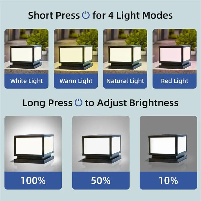 Solar LED Wall Light – Waterproof 4-Color Emergency Outdoor Lamp