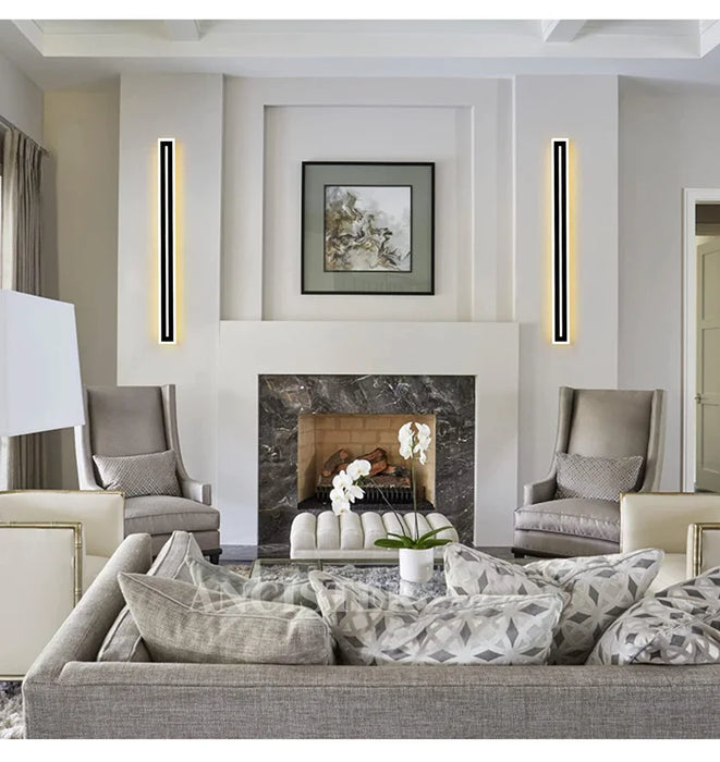 Outdoor LED Wall Light – Waterproof IP65 Long Strip Sconce for Porch & Courtyard - Samanta Factory
