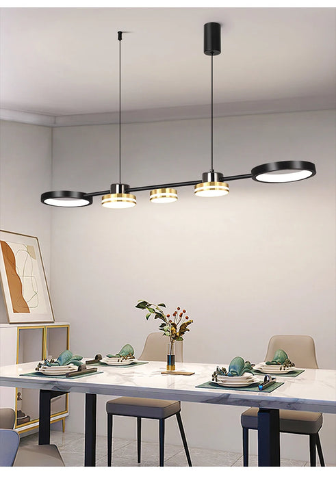 Modern Ring Pendant Light – 48W LED Chandelier with Soft Eye-Care Illumination
