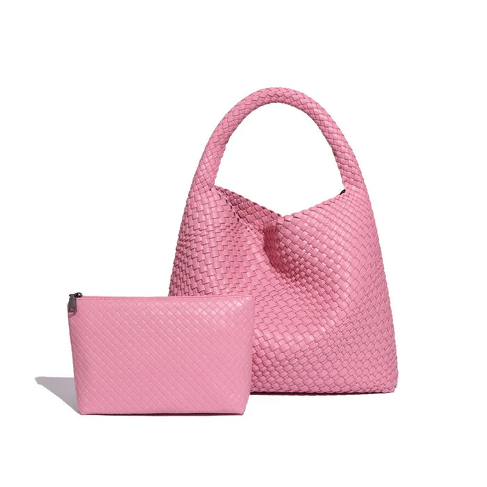 Stylish Split Leather Bucket Shoulder Bag – Versatile Women’s Handbag for Work & Casual Outings - Samanta Factory