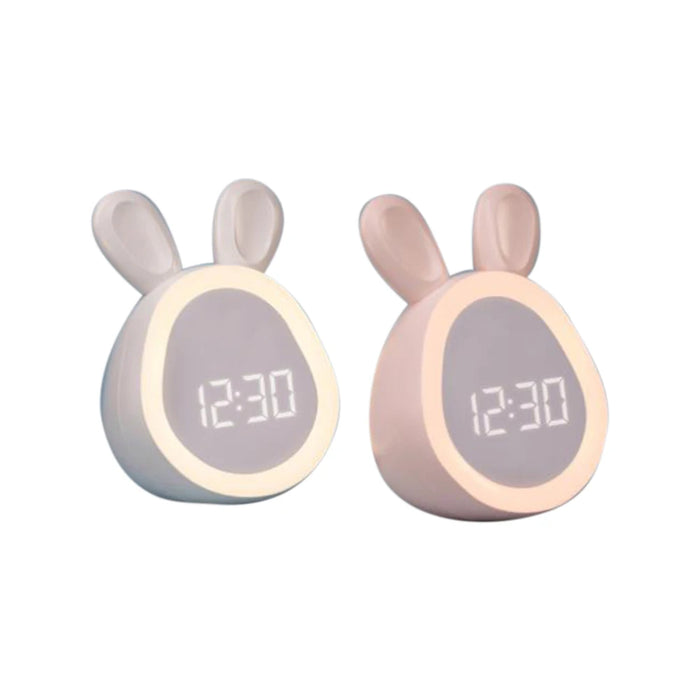 LED Cartoon Alarm Clock – Digital Display with Voice Control & Rechargeable Batter - Samanta Factory