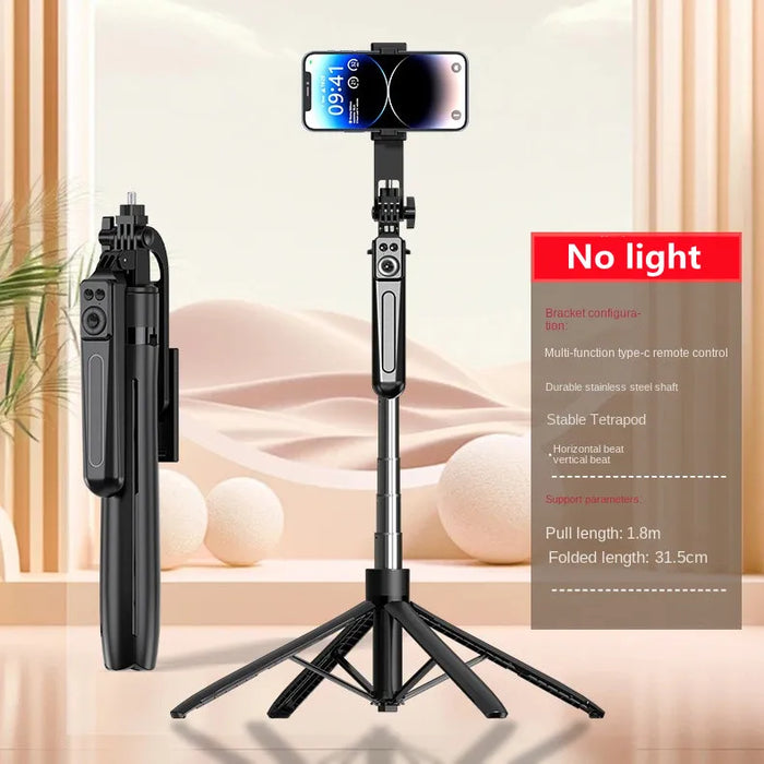 Bluetooth Selfie Stick Tripod – Lightweight 180cm Extendable with Remote for iOS & Android - Samanta Factory