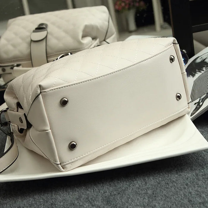 Women’s Shoulder & Crossbody Bag – Trendy Rhomboid Doctor Handbag - Samanta Factory