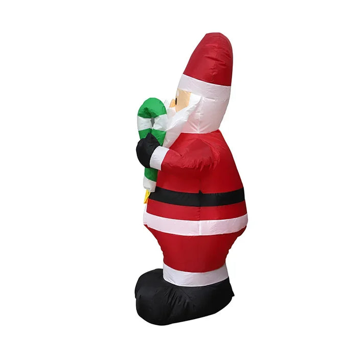 Inflatable Christmas Decoration – 3D PVC Santa Ornament with LED Lights