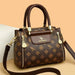 High Quality PU Leather Handbag with animal print design, spacious interior, and casual tote shape, ideal for work and casual outings.