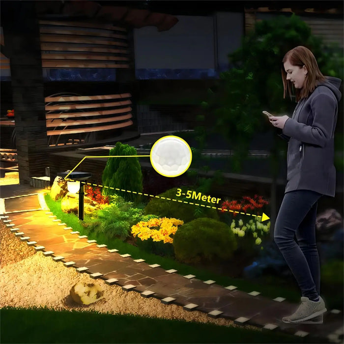 Solar Garden Light – Motion Sensor LED with Triple Modes and IP65 Weatherproof Design