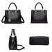 Women’s PU Leather Tote Bag – Fashion Soft Casual Handbag with Zipper Closure - Samanta Factory
