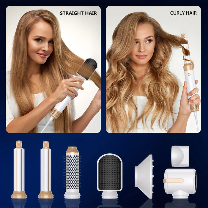 Hair Dryer Brush – 3-Speed Styling with ION Tech & Anti-Scald Safety - Samanta Factory