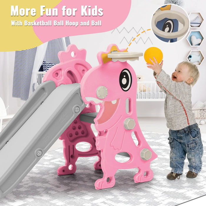 Kids Indoor Dinosaur Slide – Foldable Play Slide with Non-Slip Stairs for Ages 1–8 - Samanta Factory