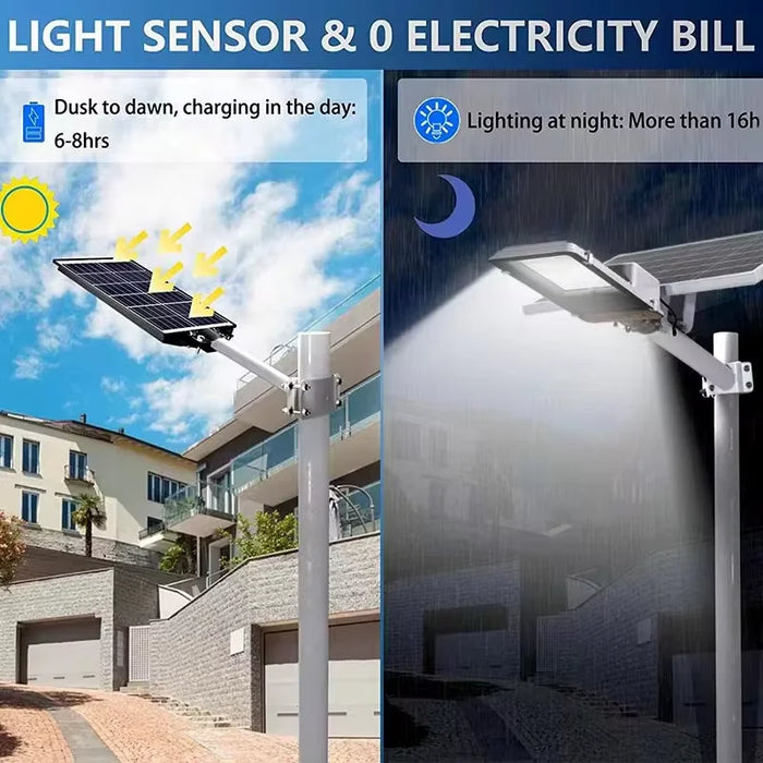 Solar LED Street Light – 300W Outdoor Waterproof Lighting with Remote Control