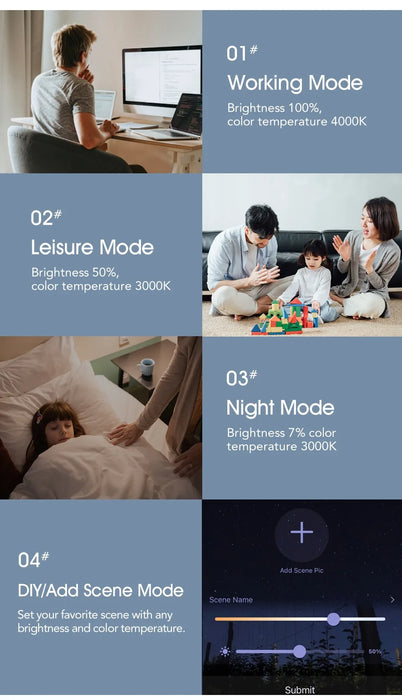 Smart LED Ceiling Light – Wood Grain Design with App & Remote Control