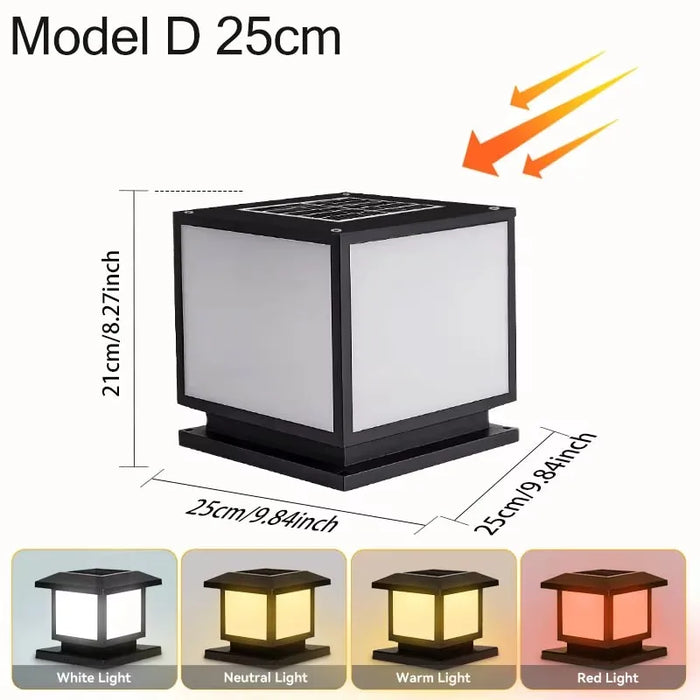 Solar LED Wall Light – Waterproof 4-Color Emergency Outdoor Lamp