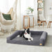 Orthopedic Dog Sofa Bed – Extra-Thick Foam Base with Washable Plush Cover & Bolster Support - Samanta Factory