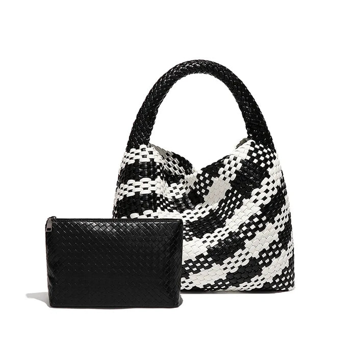Stylish Split Leather Bucket Shoulder Bag – Versatile Women’s Handbag for Work & Casual Outings - Samanta Factory