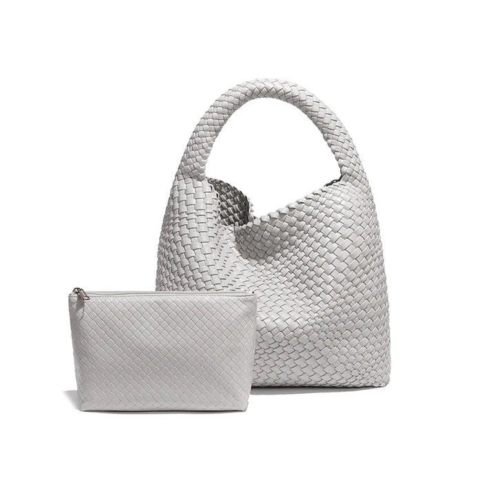 Stylish Split Leather Bucket Shoulder Bag – Versatile Women’s Handbag for Work & Casual Outings - Samanta Factory