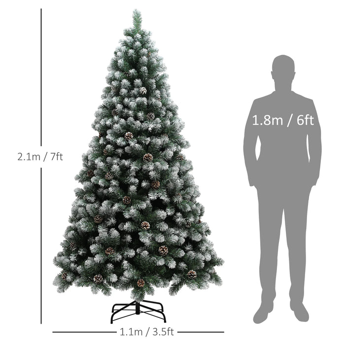Artificial Christmas Tree – Snowy Pine & Pinecone Design