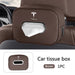 PU Leather Car Tissue Holder – Seat Back & Door Storage - Samanta Factory