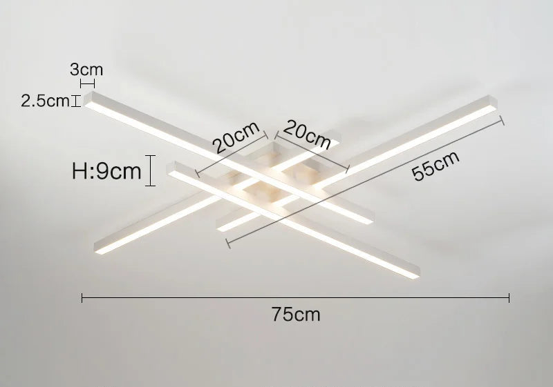 Ceiling Light – Modern Nordic Iron & Acrylic Design with LED Illumination