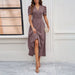 Junior Y2K Midi Dress – Puff Sleeves & Slim A-Line Silhouette - Samanta Factory