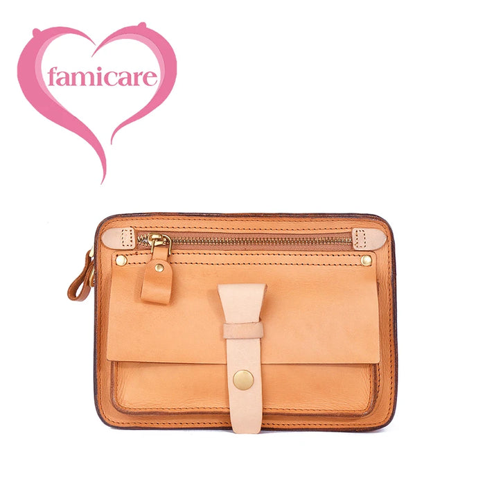 Stylish Split Leather Bucket Shoulder Bag – Versatile Women’s Handbag for Work & Casual Outings - Samanta Factory