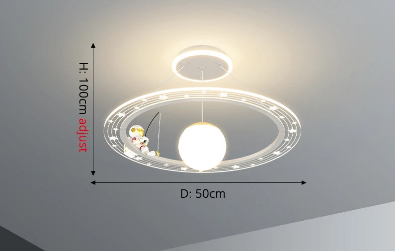 Modern Flush Mount LED Chandelier – Remote-Control Dimmable Ceiling Light