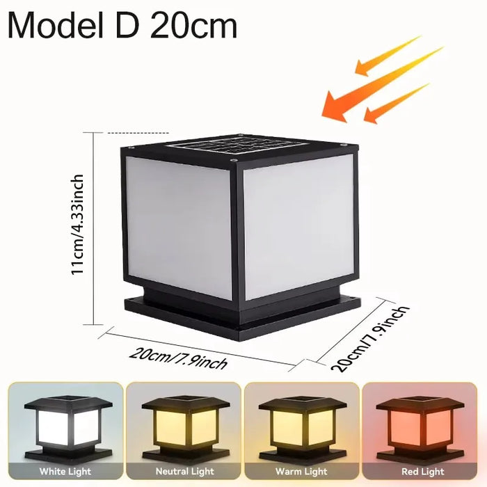 Solar LED Wall Light – Waterproof 4-Color Emergency Outdoor Lamp