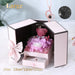 Eternal Preserved Rose Gifts – Moss Bear & Jewelry Box with “I Love You 100 Languages” Necklace - Samanta Factory