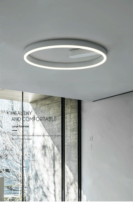LED Ceiling Light – Modern Surface-Mounted Design with Dimmable Remote Control