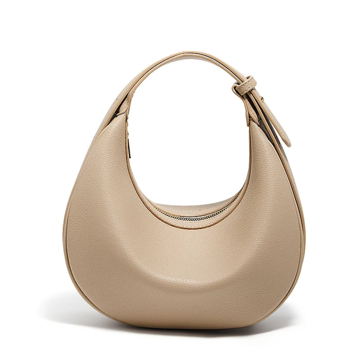 Chic Half-Moon Leather Handbag – Stylish Crossbody Bag for Women, Ideal Gift for Loved Ones - Samanta Factory