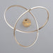 Modern E27 Alloy Pendant Light – Black & Gold LED Ceiling Fixture - Samanta Factory
