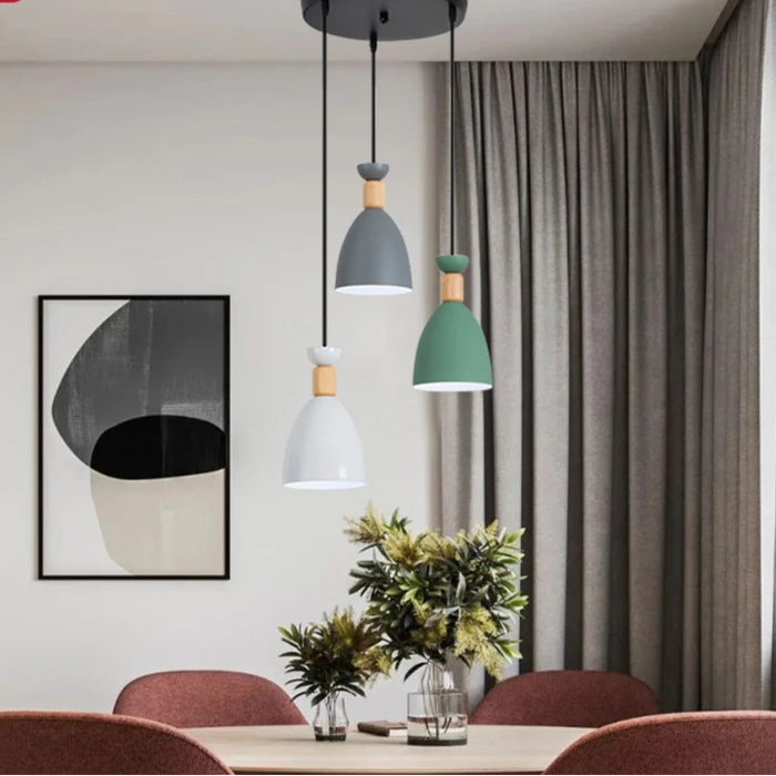 Modern Pendant Light – Triple Head Design with E27 Base for Stylish Interiors - Samanta Factory
