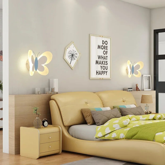 Butterfly Wall Lamp – Colorful LED Acrylic Light for Kids’ Room & Nursery - Samanta Factory