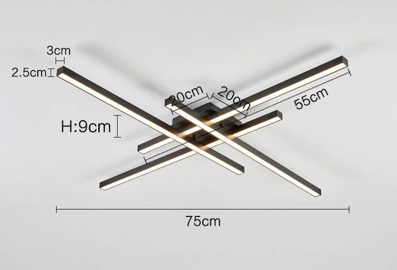 Ceiling Light – Modern Nordic Iron & Acrylic Design with LED Illumination