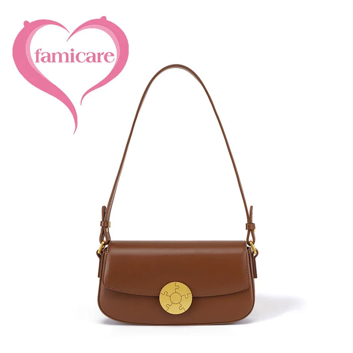 Stylish Split Leather Bucket Shoulder Bag – Versatile Women’s Handbag for Work & Casual Outings - Samanta Factory