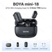 BOYA Mini Wireless Microphone – 2.4GHz Lavalier Mic with Charging Case for iPhone & Android - Samanta Factory