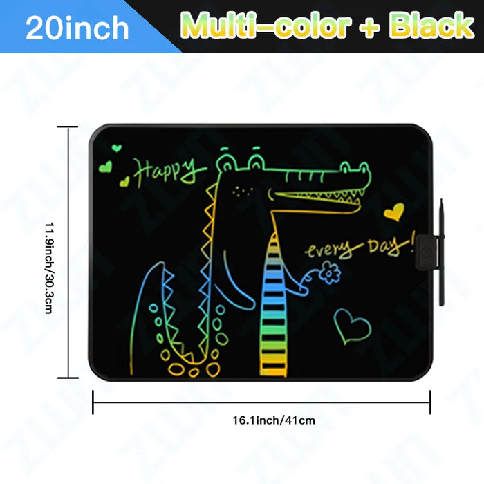 LCD Writing Tablet – Colorful Screen with One-Tap Erase & Pressure-Sensitive Drawing - Samanta Factory