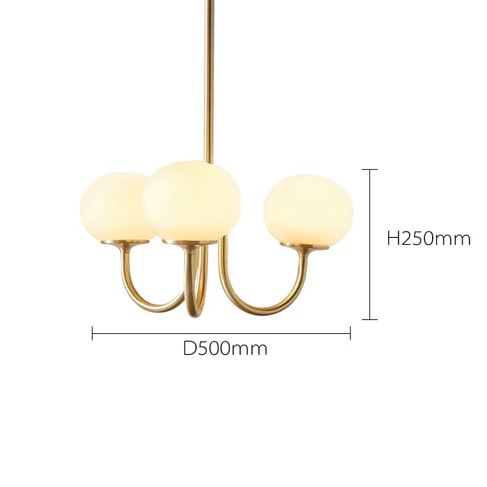 Nordic Pink Bedroom Lamp – Warm Romantic Bauhaus Chandelier