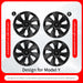 4PCS Design for TESLA Model Y 2020-2024 Vehicle Full Coverage Storm Wheel Cover Cap 19 Inches Wheel Hubcap Automobile Accessorie - Samanta Factory