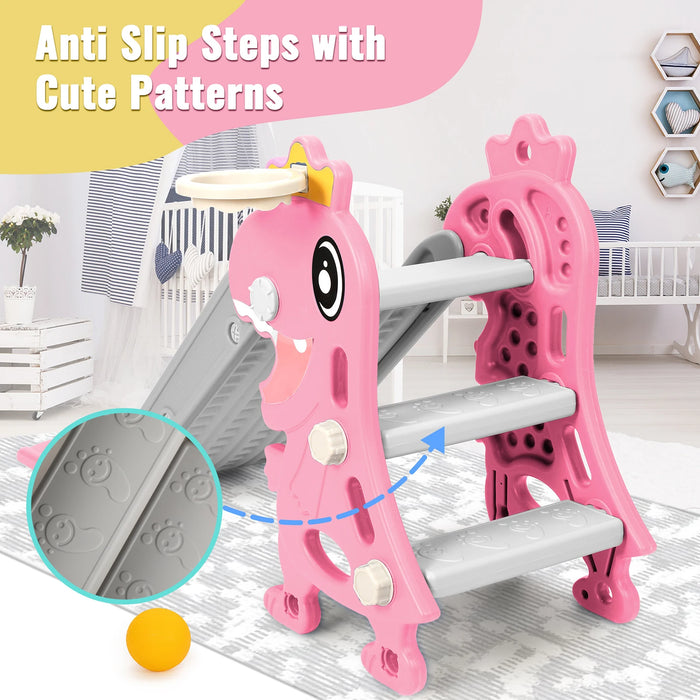 Kids Indoor Dinosaur Slide – Foldable Play Slide with Non-Slip Stairs for Ages 1–8 - Samanta Factory